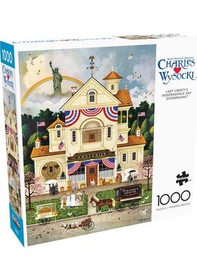Buffalo Games 1000 Piece Puzzle ~Bundle 3/$20~ Charles Wysocki Lady Liberty